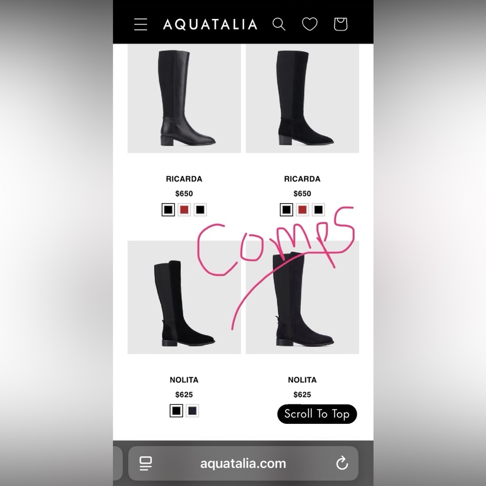 Aquatalia Italian Rain Boots US 8 LIKE NEW fit like between sizes 7.5 - 8 Women - Picture 14 of 15